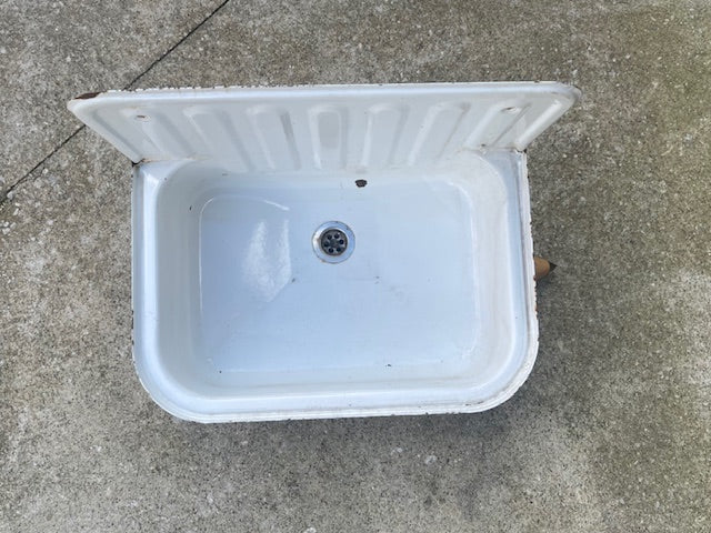 Vintage  European Enamel  Wall  Sink #6940