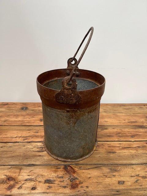 Galvanised  Metal Bucket  Planter   #6968