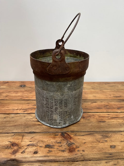 Galvanised  Metal Bucket  Planter   #6969