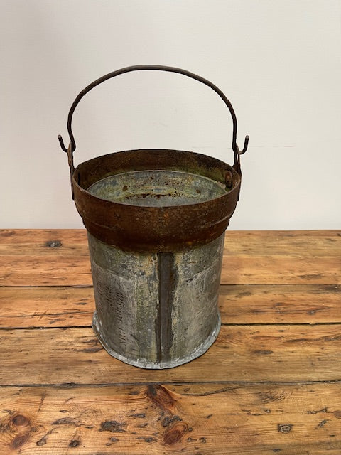 Galvanised  Metal Bucket  Planter   #6969