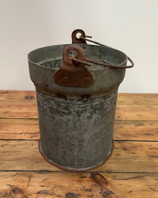 Galvanised  Metal Bucket  Planter   #6970