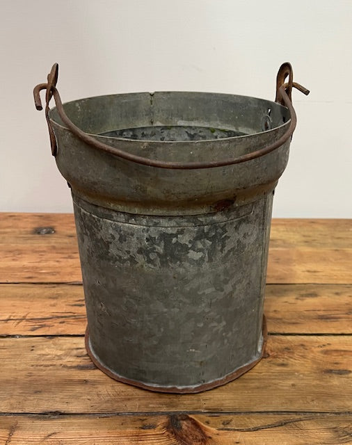 Galvanised  Metal Bucket  Planter   #6970
