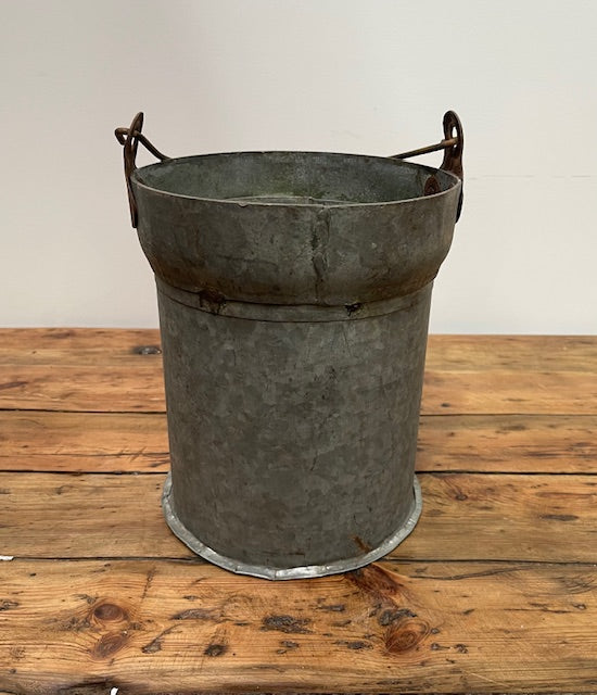 Galvanised  Metal Bucket  Planter   #6972