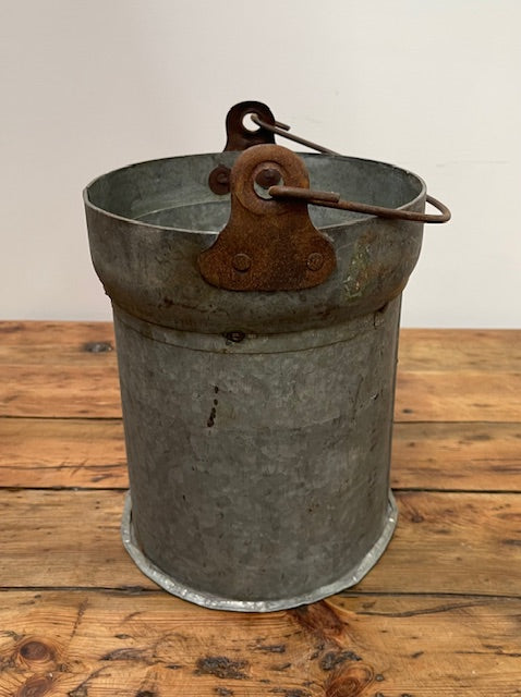 Galvanised  Metal Bucket  Planter   #6972
