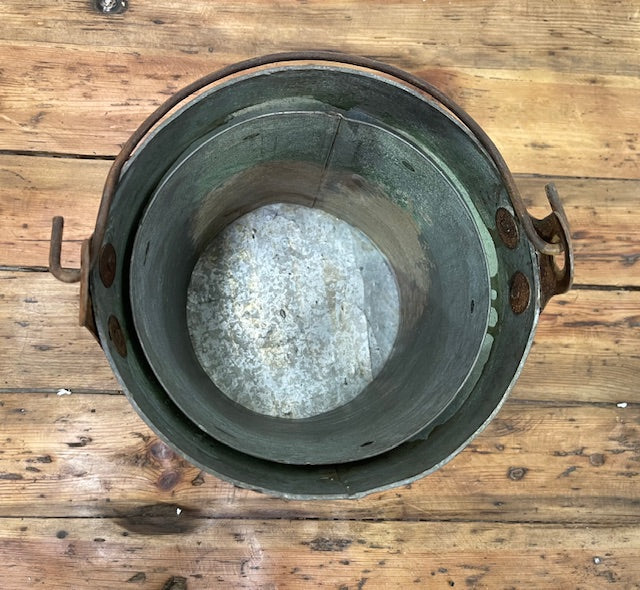 Galvanised  Metal Bucket  Planter   #6972