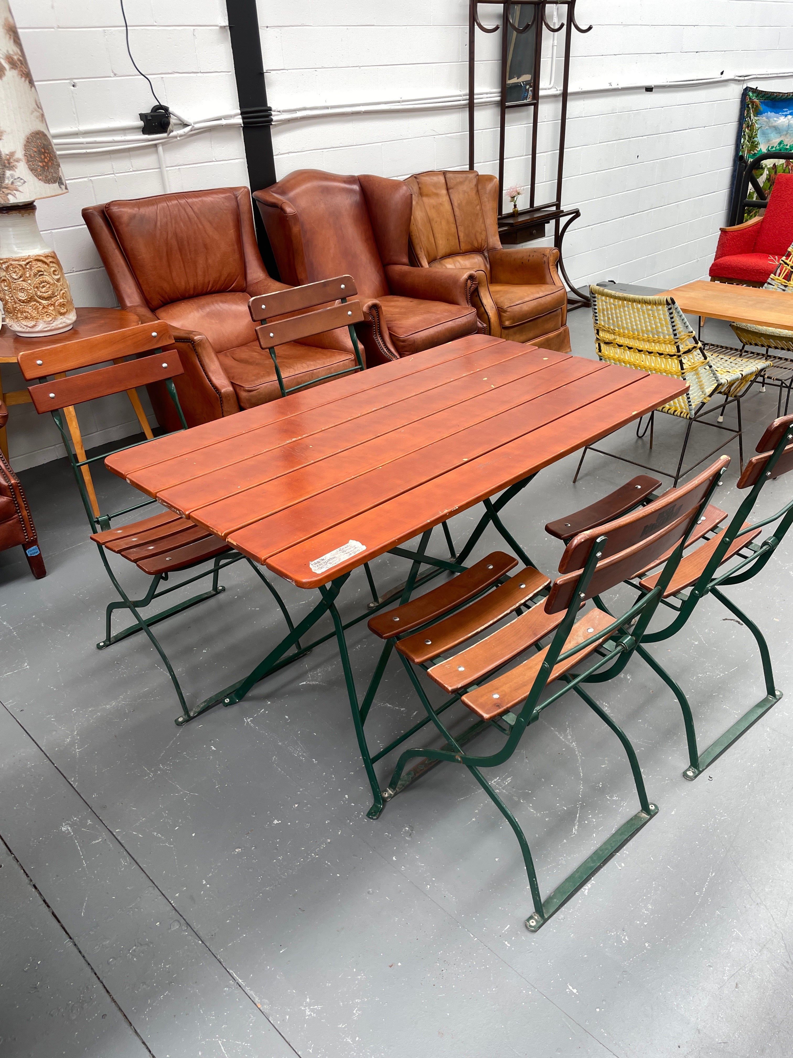 European  Foldable Bistro Setting  #6521  Byron