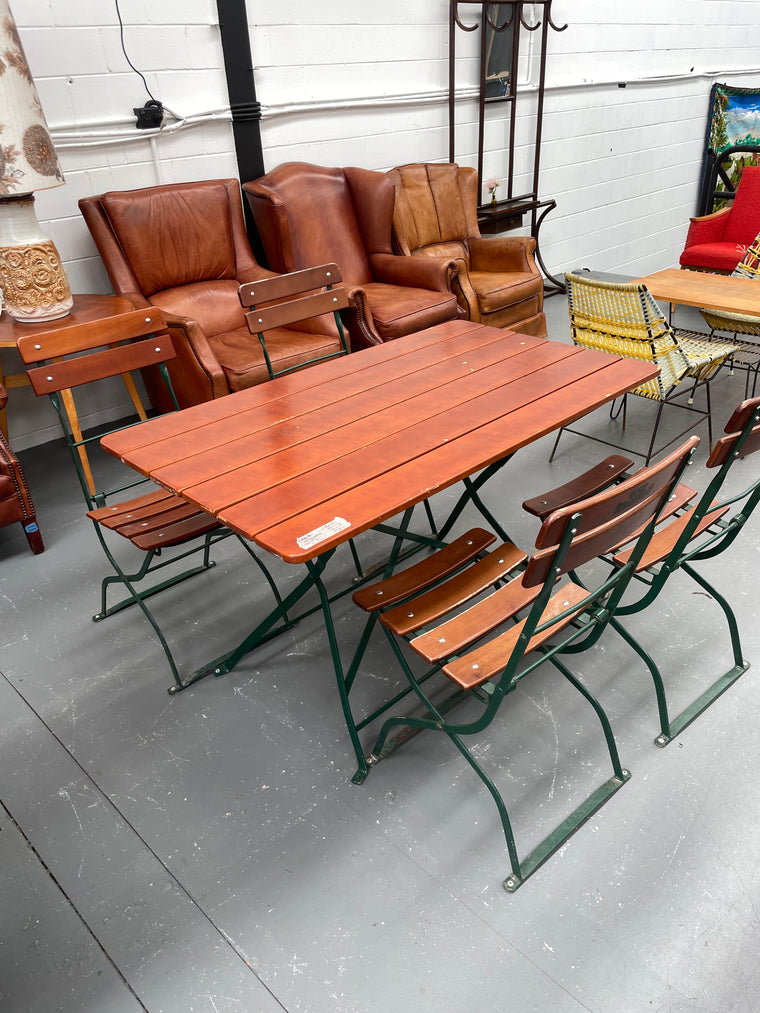 European  Foldable Bistro Setting  #6521  Byron