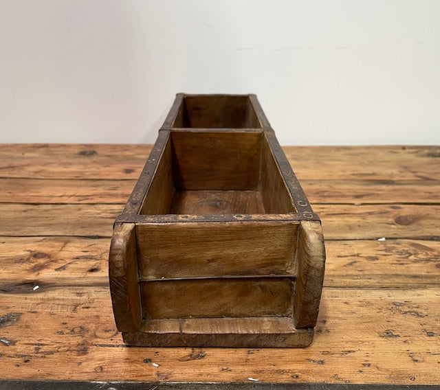 Vintage  Wooden Double Crate/Brick Mould  #6977