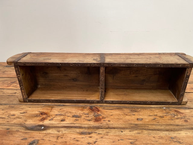 Vintage  Wooden Double Crate/Brick Mould  #6977
