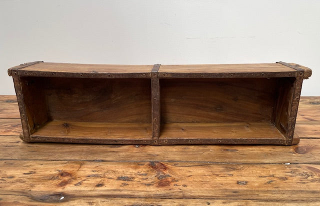 Vintage  Wooden Double Crate/Brick Mould  #6978