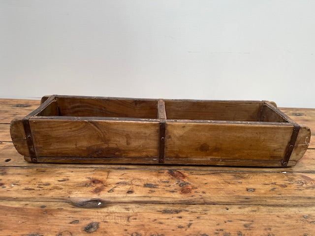 Vintage  Wooden Double Crate/Brick Mould  #6979