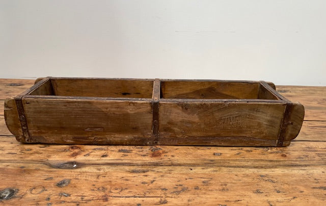 Vintage  Wooden Double Crate/Brick Mould  #6979