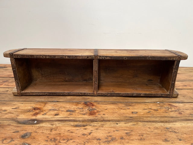 Vintage  Wooden Double Crate/Brick Mould  #6979