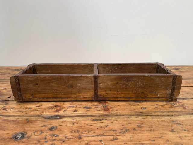 Vintage  Wooden Double Crate/Brick Mould  #6980
