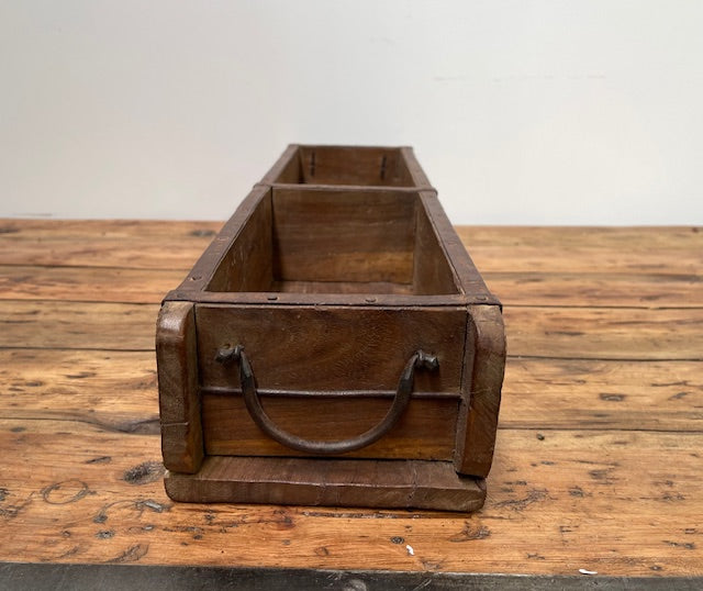 Vintage  Wooden Double Crate/Brick Mould  #6980