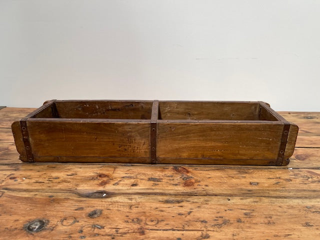 Vintage  Wooden Double Crate/Brick Mould  #6980