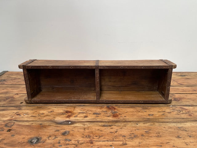 Vintage  Wooden Double Crate/Brick Mould  #6980