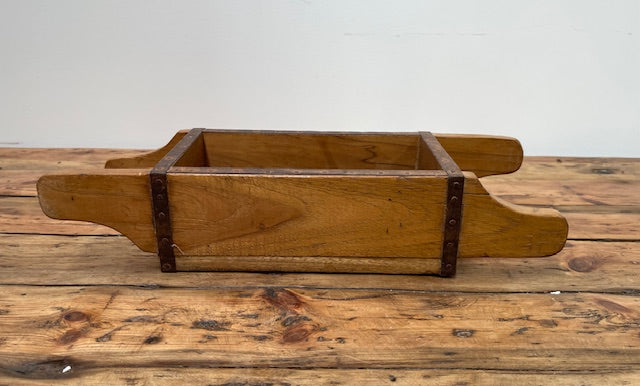 Vintage  Wooden Crate/Brick Mould with Handles   #6981