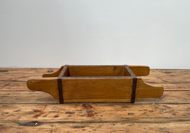 Vintage  Wooden Crate/Brick Mould with Handles   #6981