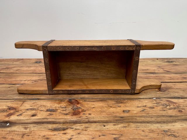 Vintage  Wooden Crate/Brick Mould with Handles   #6981