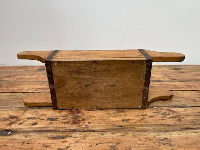 Vintage  Wooden Crate/Brick Mould with Handles   #6981