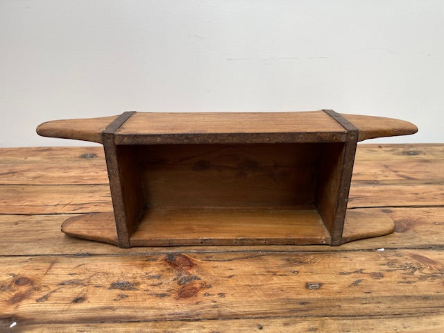 Vintage  Wooden Crate/Brick Mould with Handles   #6984