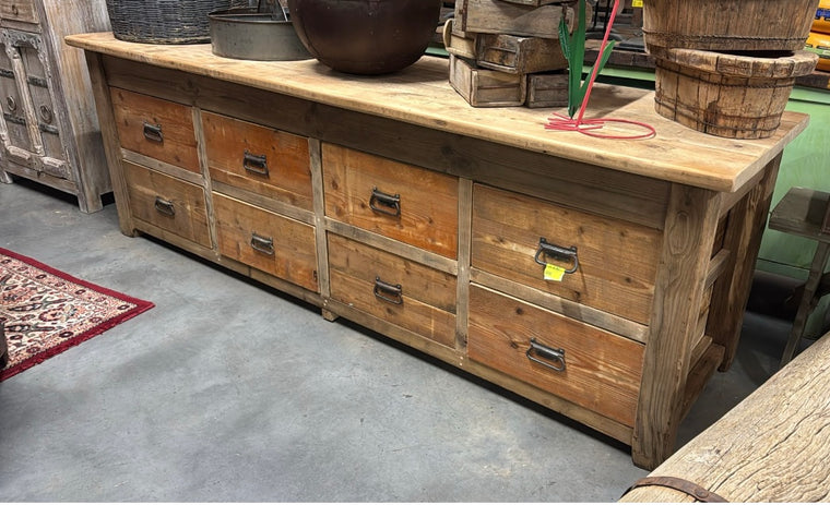 Vintage Wooden Bank of Draws  Workbench    #21.  *Read Info*. Next Container -June