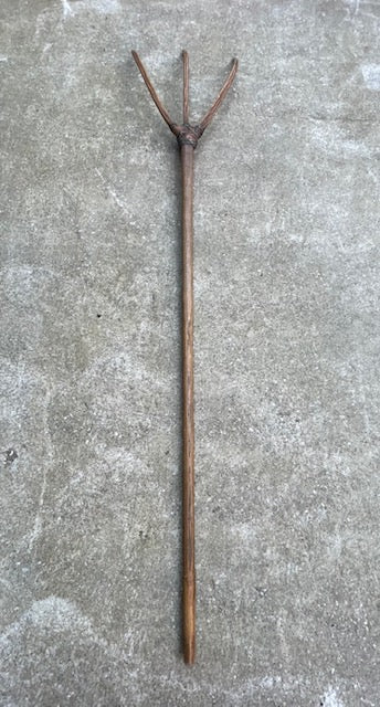 Vintage  European Wooden Hay Fork # 6986
