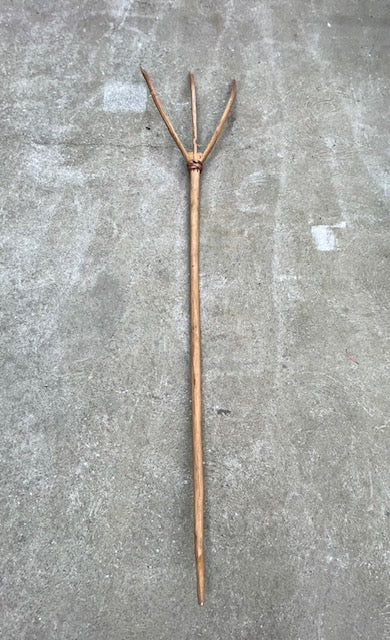 Vintage  European Wooden Hay Fork # 6987