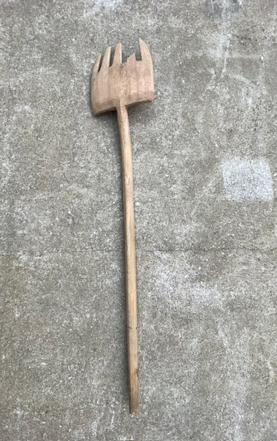 Vintage  European Wooden Fork # 6988