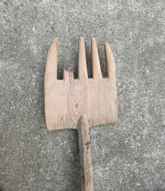 Vintage  European Wooden Fork # 6988