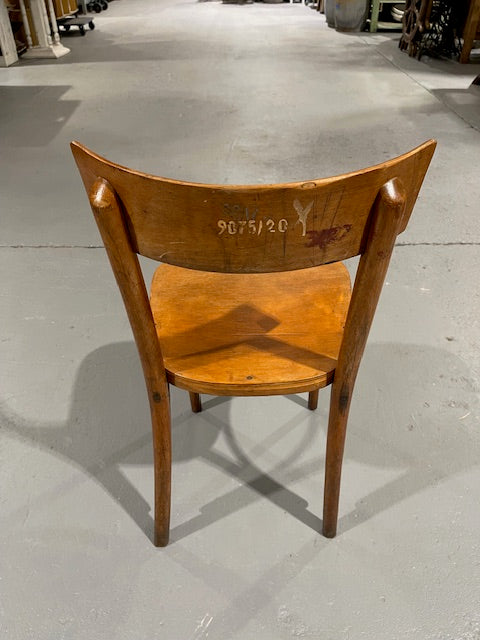 Vintage Blond Thonet  Bentwood   Style Chair #5887