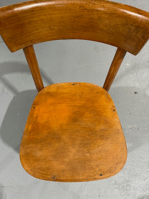 Vintage Blond Thonet  Bentwood   Style Chair #5887