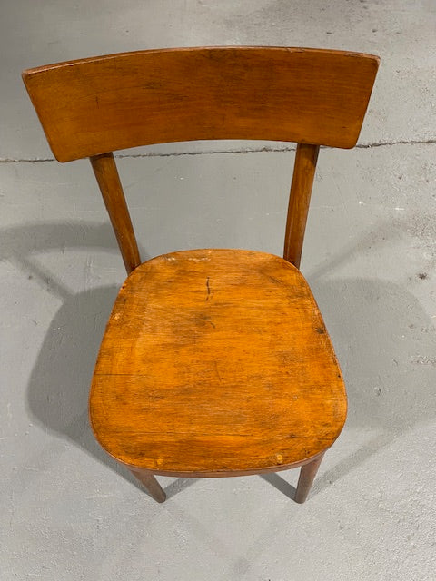 Vintage Blond Thonet  Bentwood   Style Chair #5888