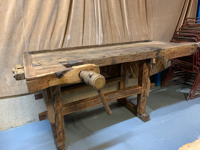Vintage European Carpenters Woodworking  Workbench  #5719 (Copy)