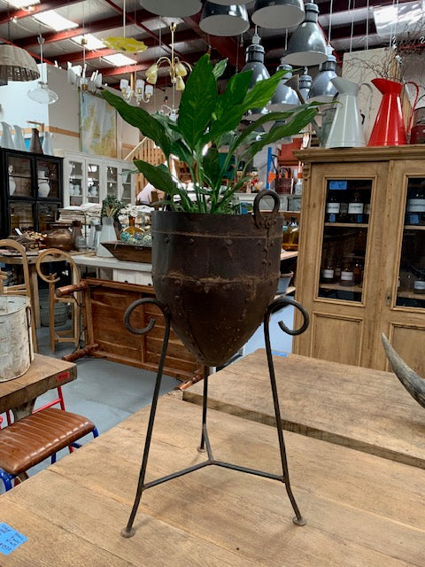 Vintage Metal Plant Planter  #5743