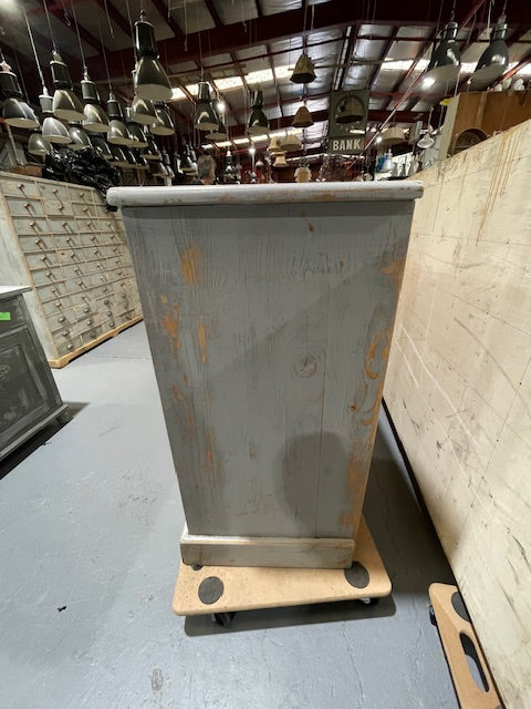 Vintage Industrial European Wooden Banks of Draws Cabinet  #5899 Byron