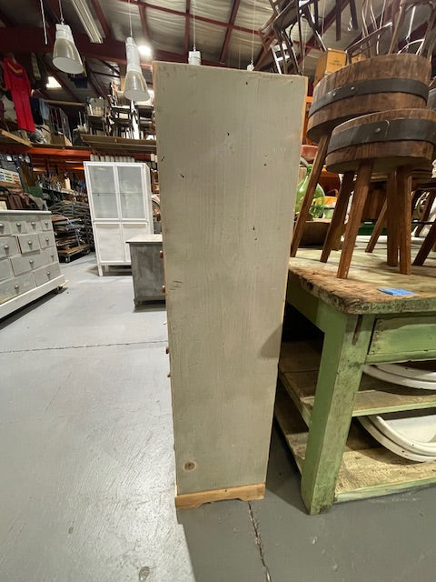 Vintage Industrial European Wooden Banks of Draws Cabinet  #5900