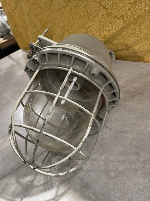 Vintage Industrial CZECH Warehouse Light  #5847