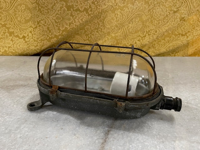 Vintage Czech Bunker Wall  Light  #5921