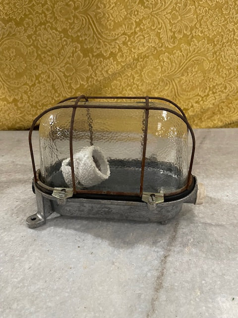 Vintage Czech Bunker Wall  Light  #5923