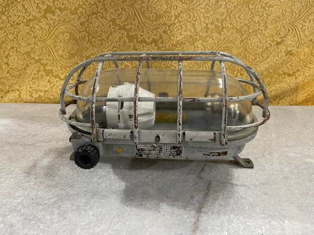 Vintage Czech Bunker Wall  Light  #5925