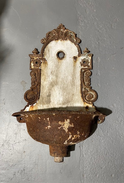 Rustic  Cast-Iron Wall Fountain  #5845