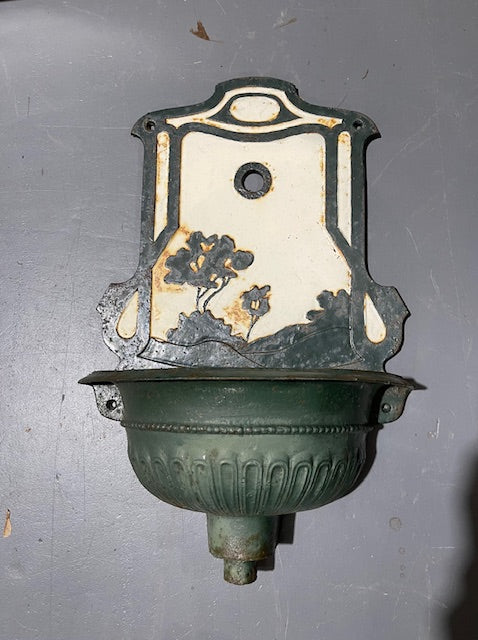 Vintage  Cast-Iron Wall Fountain  #5926