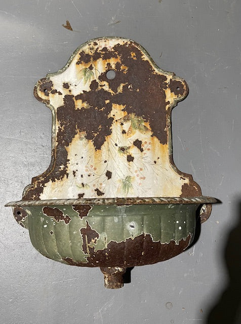 Rustic  Cast-Iron Wall Fountain  #5927