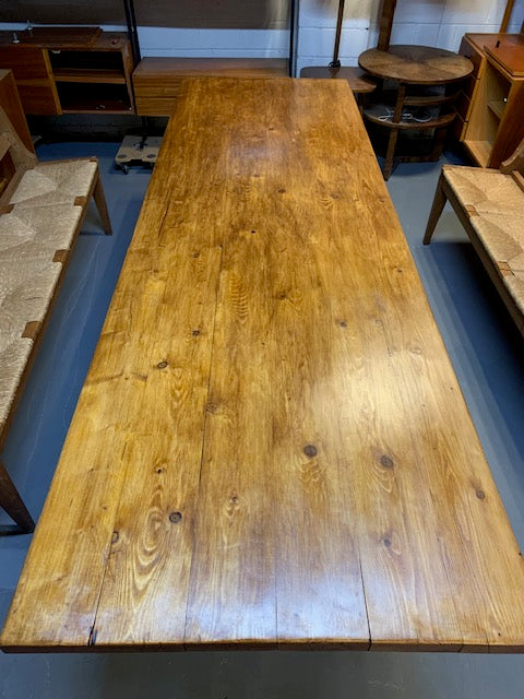 WoodenTop Cast- Iron Base  Kitchen Table  #5755