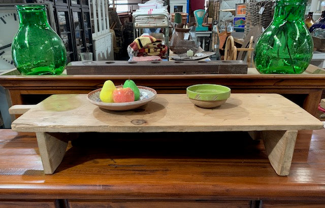 Vintage Wooden Breadboard Serving Table #5762