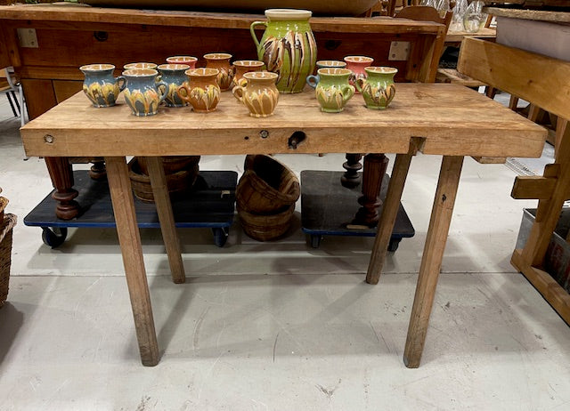 Vintage European Wooden Console Table  #7001