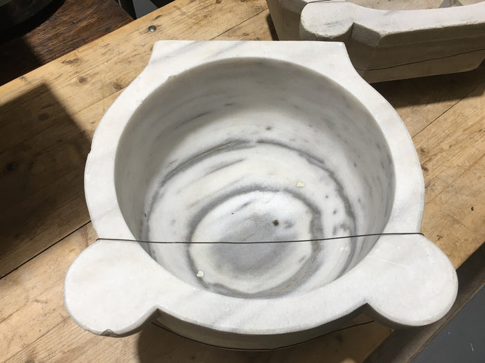 Vintage  Turkish Marble Sink  #5375