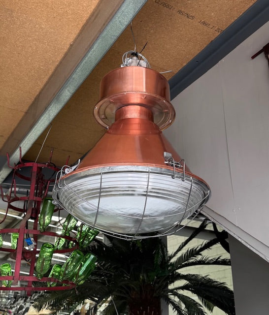 Vintage  Czech Warehouse Light #7242